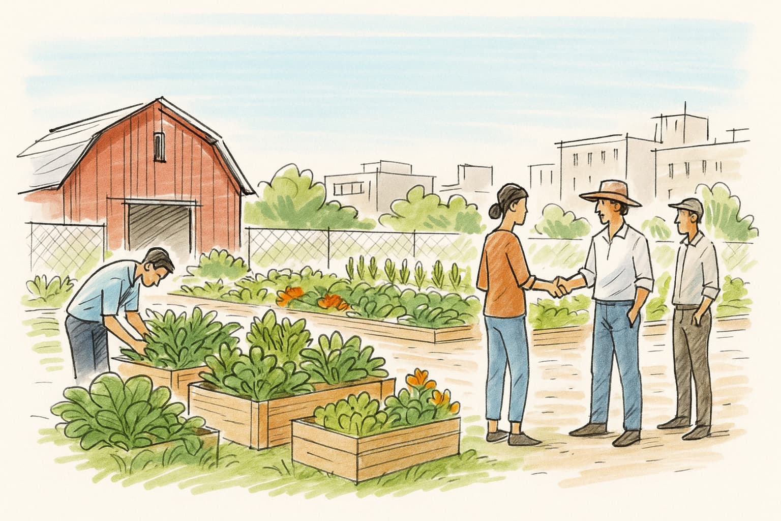 Backyard chickens and garden